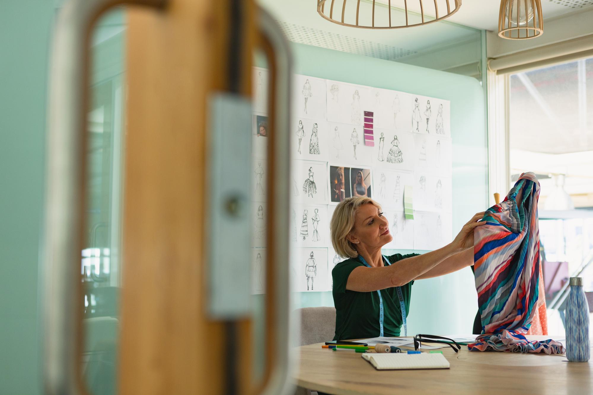 Studio exterior and entrance to embroidery workshop