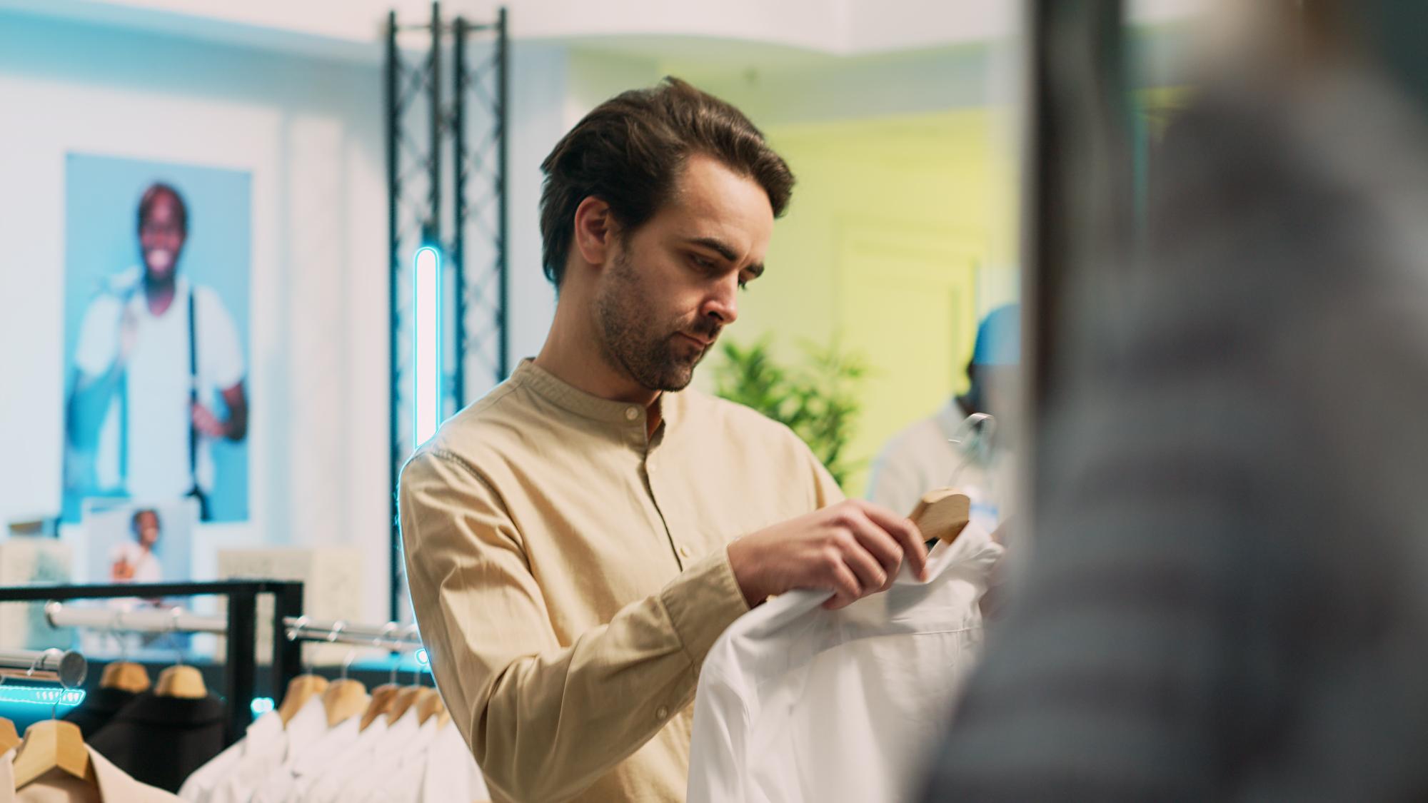 Marc, production manager, inspecting samples